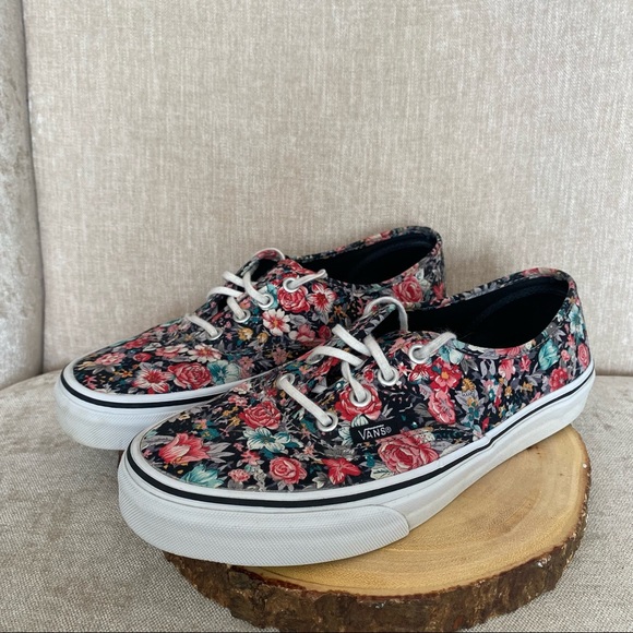 Vans Multi Floral Shoes - Picture 2 of 12